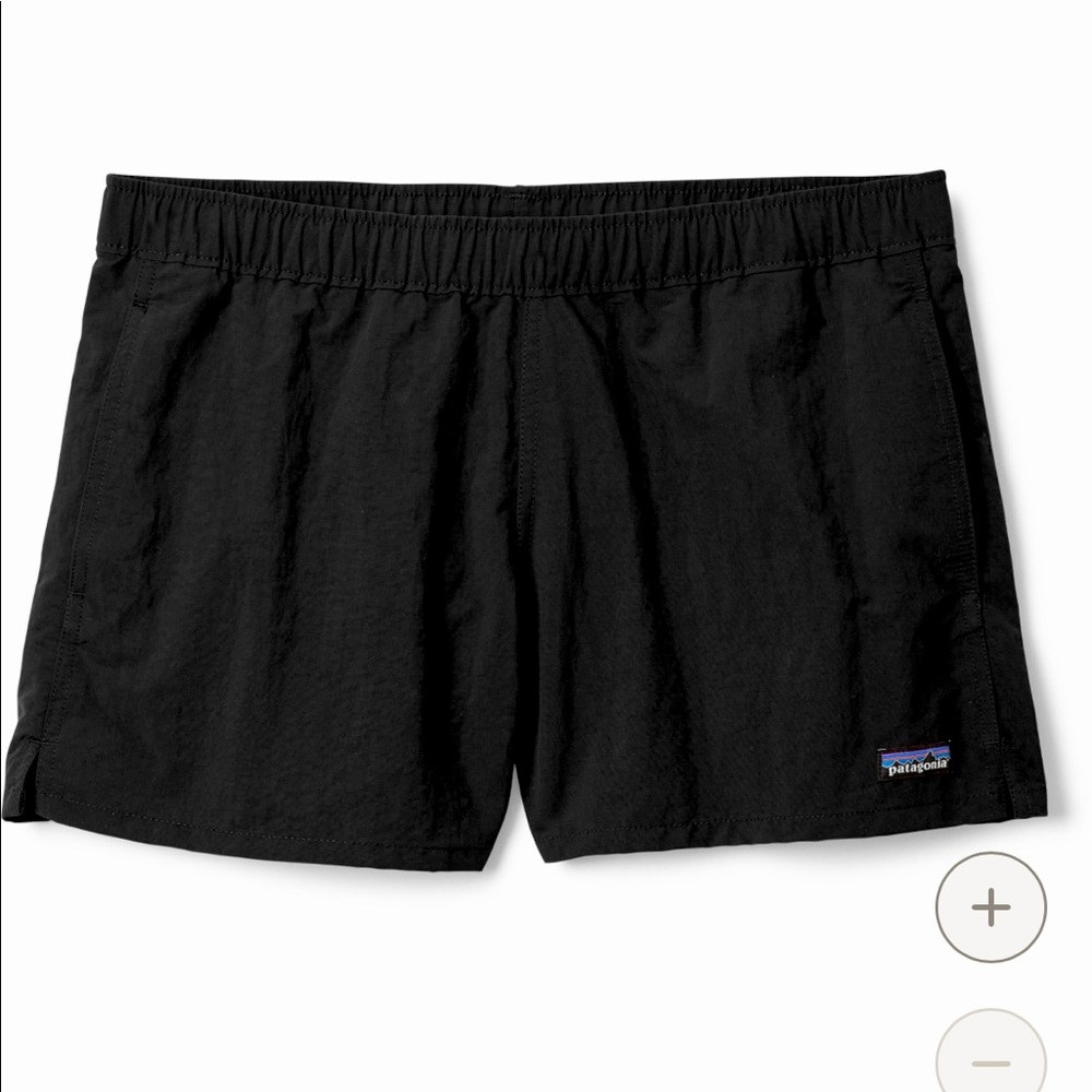 Black Patagonia Barely Baggies - 2.5", Size Small